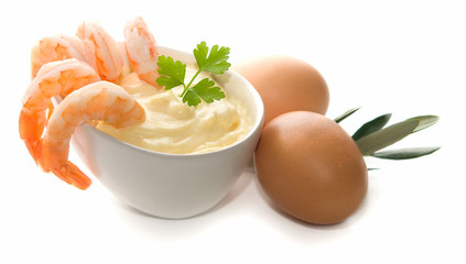 maionese con gamberi