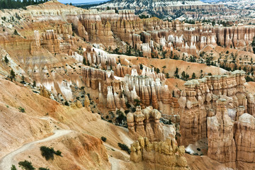 Obraz premium beautiful landscape in Bryce Canyon with Stone formation