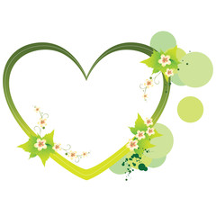 Green heart frame
