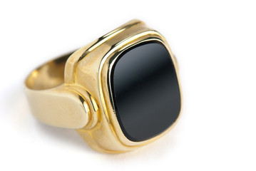 Gold Onyx Ring