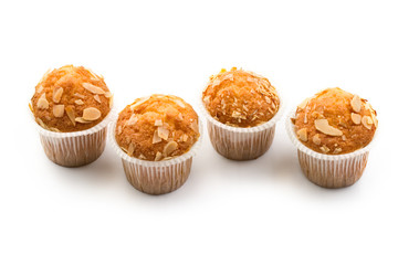 Cakes isolated on white