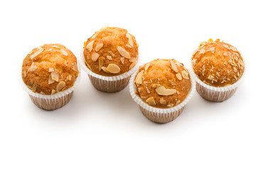 Cakes isolated on white