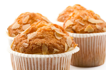 Cakes isolated on white