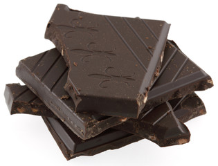 morceaux de chocolat noir