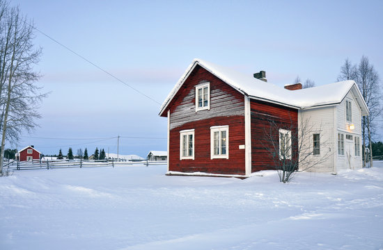Typisches haus in Lappland