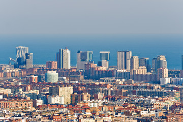 Fototapeta na wymiar Modern buildings in Barcelona