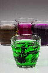 verres colorés