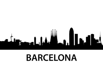 Fototapeta premium Skyline Barcelona