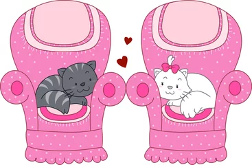 Door stickers Cats Cat Romance