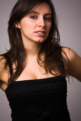 Portrait of pretty young woman