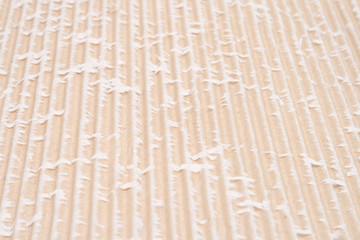 Fototapeta premium Full Frame Corrugated Cardboard Groove Ridge Lines