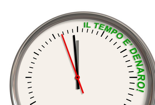 Il tempo &egrave; denaro