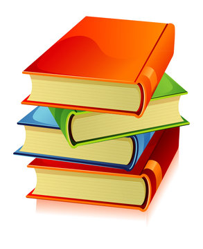 Vector illustration of books