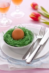 Easter table setting