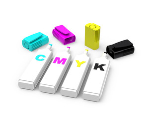 CMYK-Textmarker