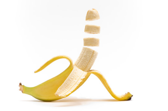 Fliegende Bananenst&uuml;cke