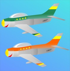 Aircraft, vector illustration