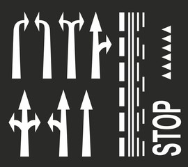 straßenmarkierungen