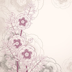 Vector Floral background for design