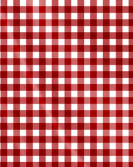 Red picnic fabric