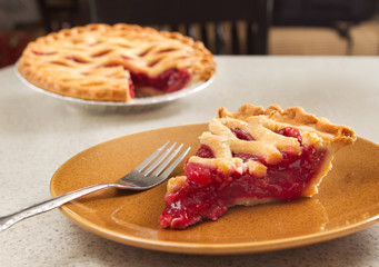 slice of cherry pie