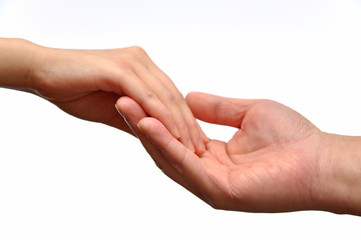 Asking for dancing; Macro hand gesture