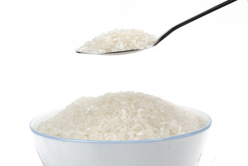 Tableware and rice