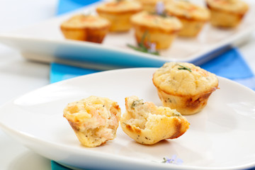 Shrimp and Rosemary muffins