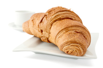 croissant on a white plate