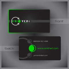 Set of creative business cards