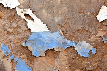 old paint on wall