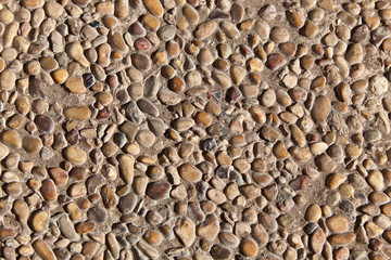 pattern of stones in concrete