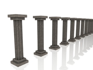 Fototapeta premium columns of stones