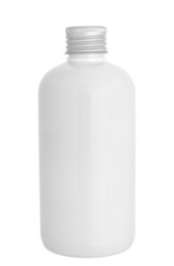 white bottle container shampoo shower gel