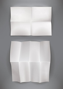folded blank poster