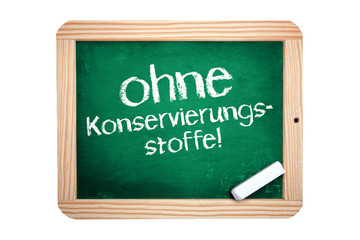 Ohne Konservierungsstoffe