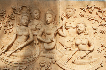 Angel statue in Thailand.