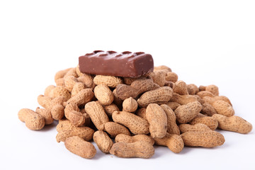 barre chocolatée aux cacahuètes