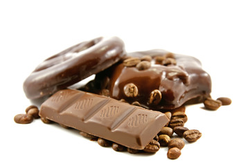 Chocolate bars and cakes