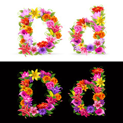 flower font