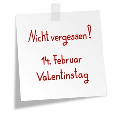 Notizzettel Valentinstag VII