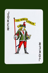 Isolated joker card