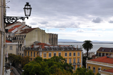 Vue sur le Tage depuis les hauteurs de Lisbonne, Portugal
