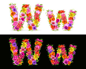 flower font