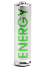 A battery. Energy supply equipment. Green eco energy.