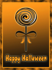 Happy Halloween candy illustration