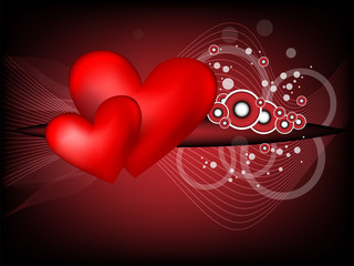 Heart modern background