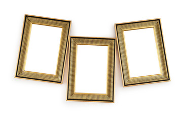 Picture frame isolated on the white background