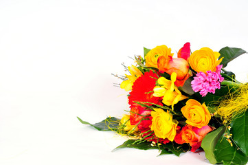 Fototapeta premium Bunter Blumen Strauss