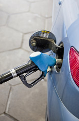 at the gasoline station